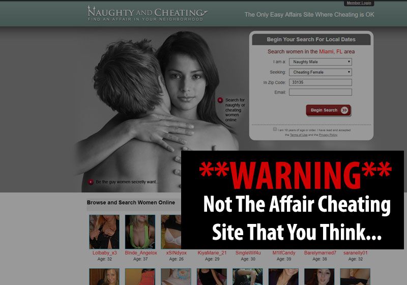 naughty and cheating homepage