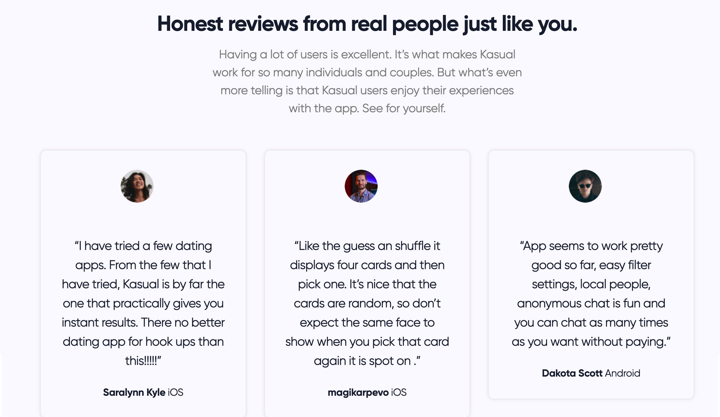 Honest Reviews