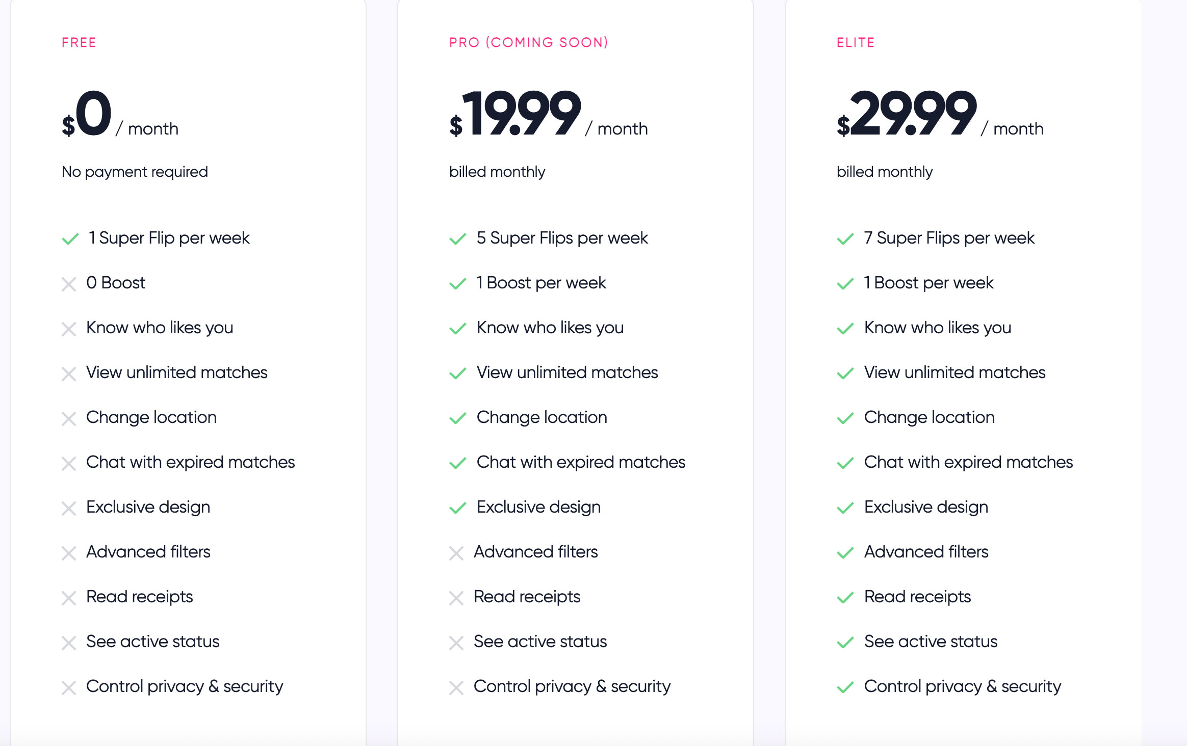 Kasual app pricing
